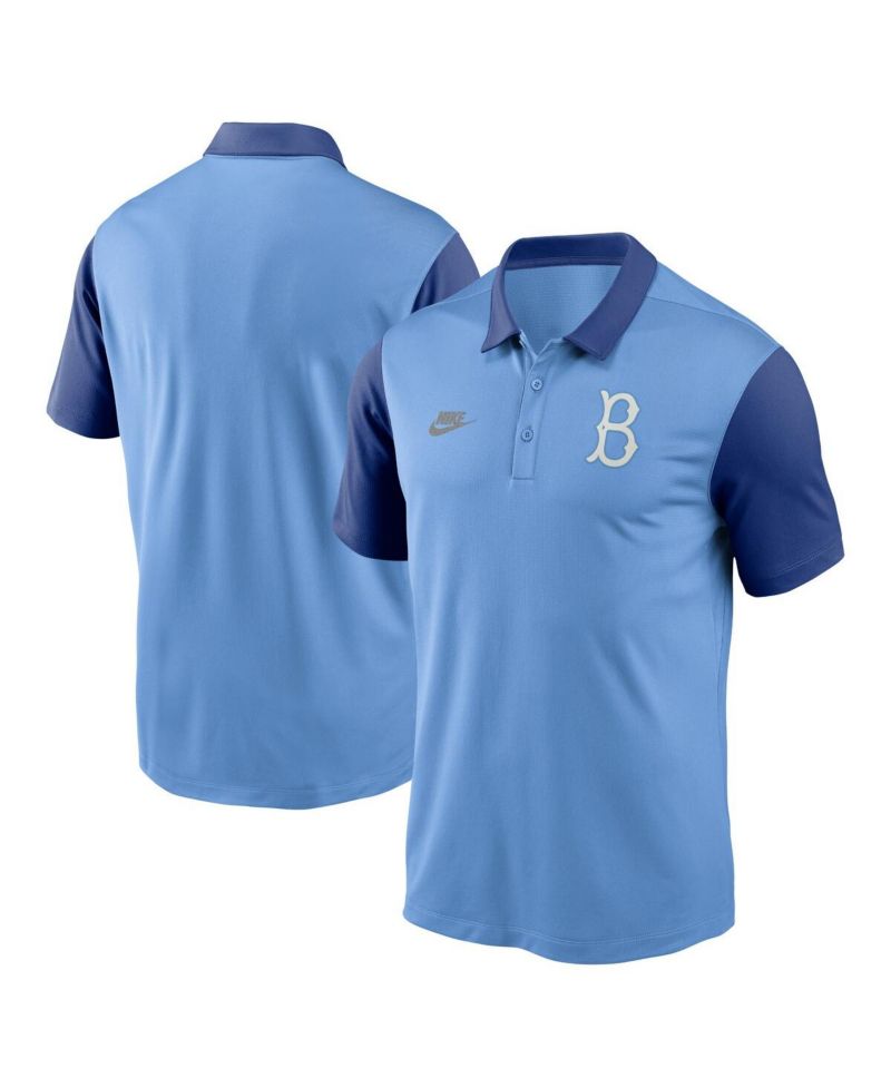 Men's Light Blue Brooklyn Dodgers Franchise Cooperstown Collection Polo