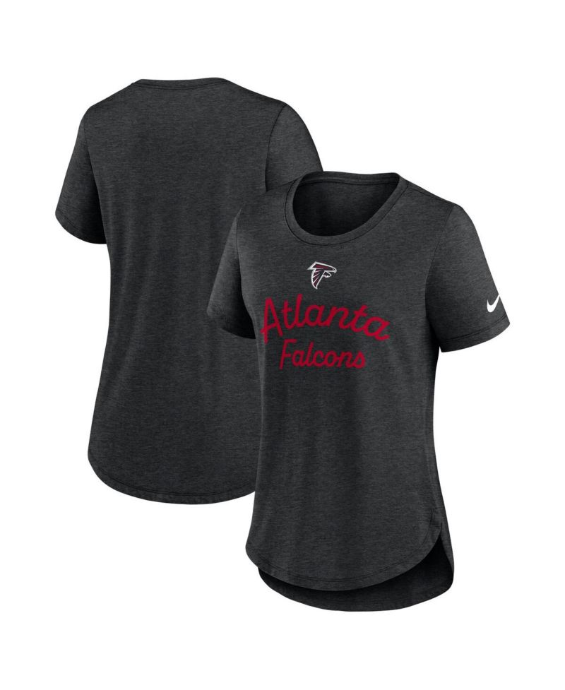 Women's Black Atlanta Falcons Script Tri-Blend T-Shirt