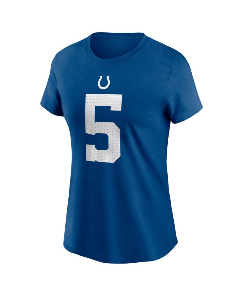 Women's Anthony Richardson Royal Indianapolis Colts 2023 NFL Draft First Round Pick Player Name and Number T-shirt