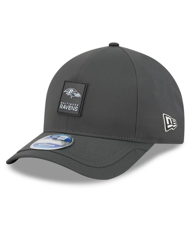 Men's Charcoal Baltimore Ravens 2025 Sideline Cold Weather 9FORTY M-Crown Adjustable Hat