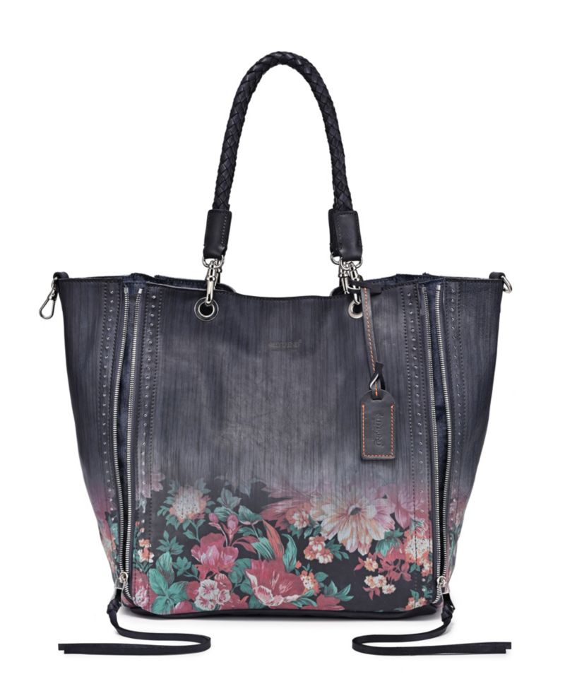 Women's Barracuda Hand Painted Clasp Closure Tote Bag