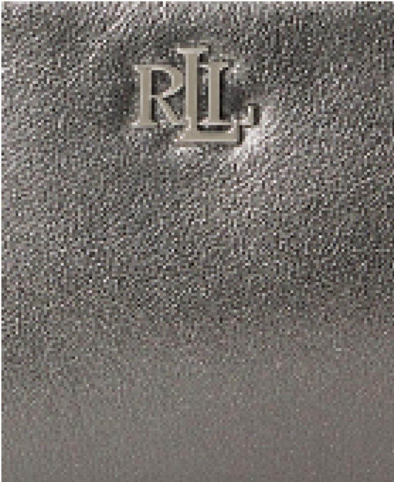 Metallic Leather L-Zip Card Case Wallet