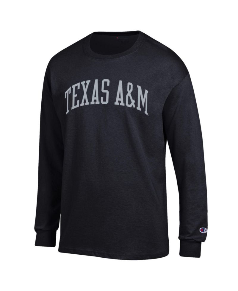 Men's Maroon Texas A&M Aggies Basic Arch Long Sleeve T-Shirt