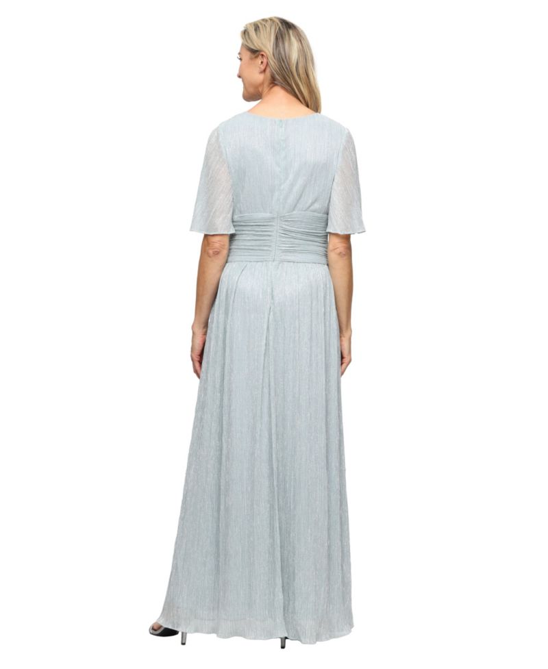 Women's V-Neck A-Line Ball Gown