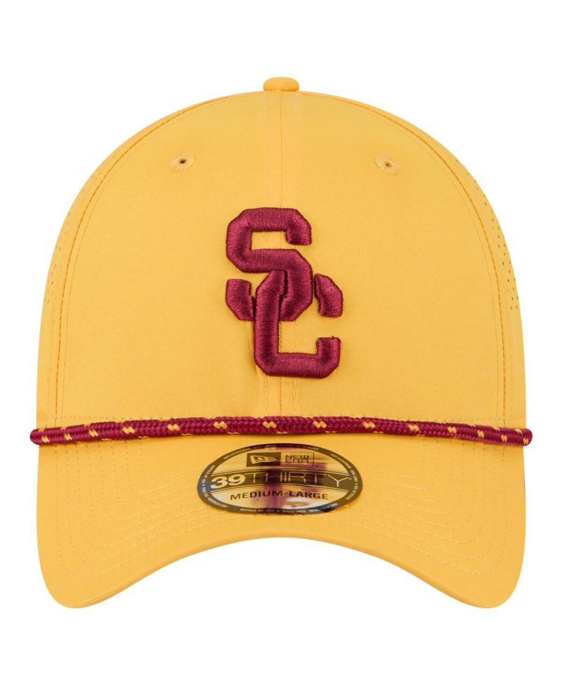 Men's Gold USC Trojans Rope 39THIRTY Flex Hat
