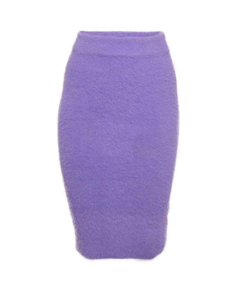 Women's Faux Mohair Mini Skirt