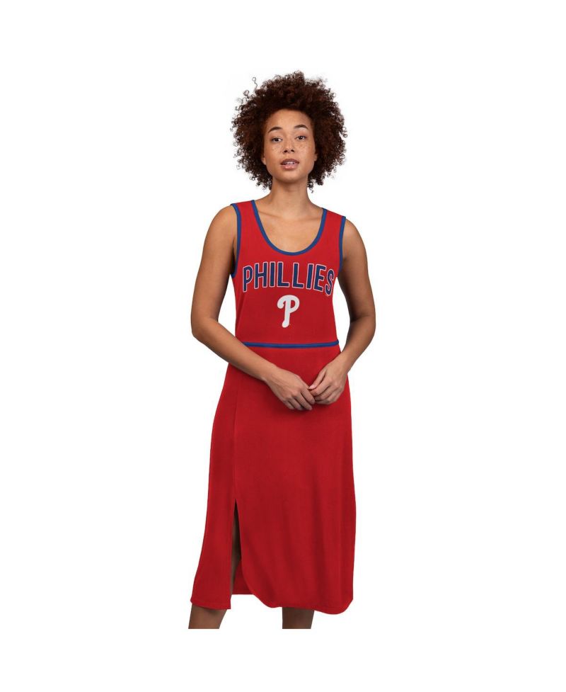 Women's Red Philadelphia Phillies Center Field Maxi Dress