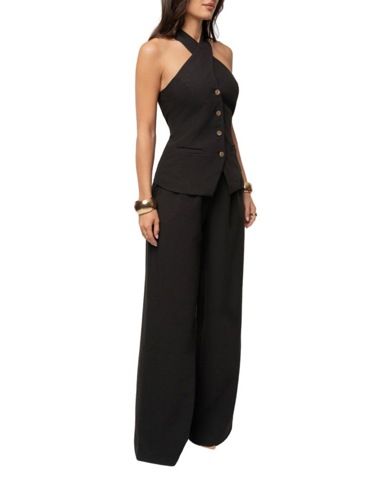 Women's Always Ready Tailored High-Waisted Wide-Leg Trouser, 32" Inseam