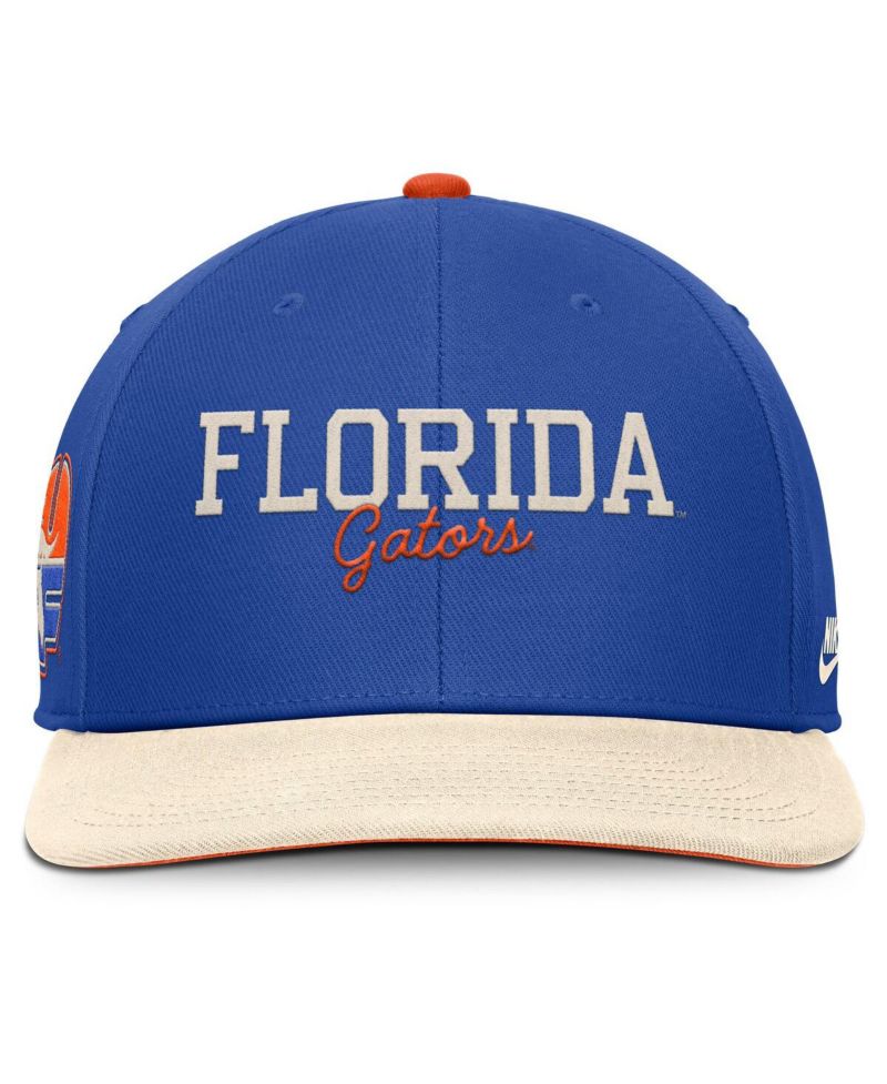 Men's Royal/Cream Florida Gators Pro Legacy Script Snapback Hat