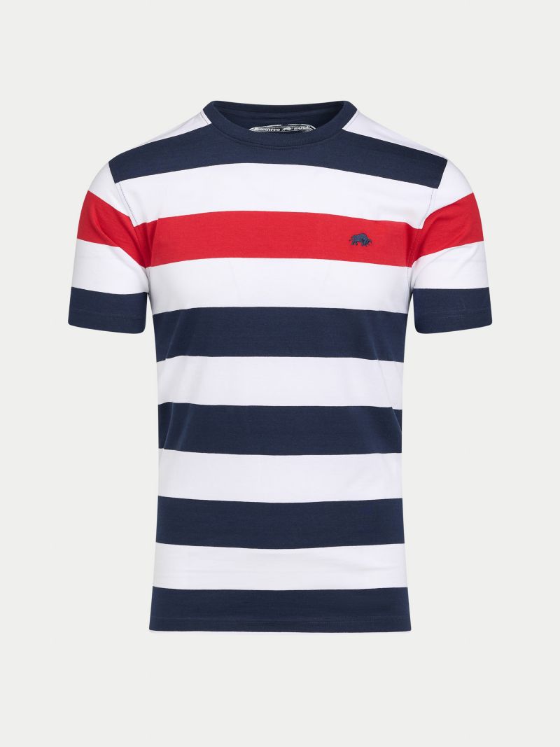 Men's Contrast Chest Stripe T-Shirt