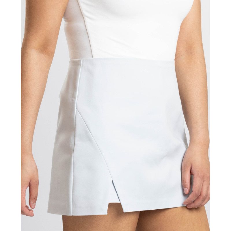 Women's Zaire Mini Skort with Two Triangle Cut Out Pleats in the Front