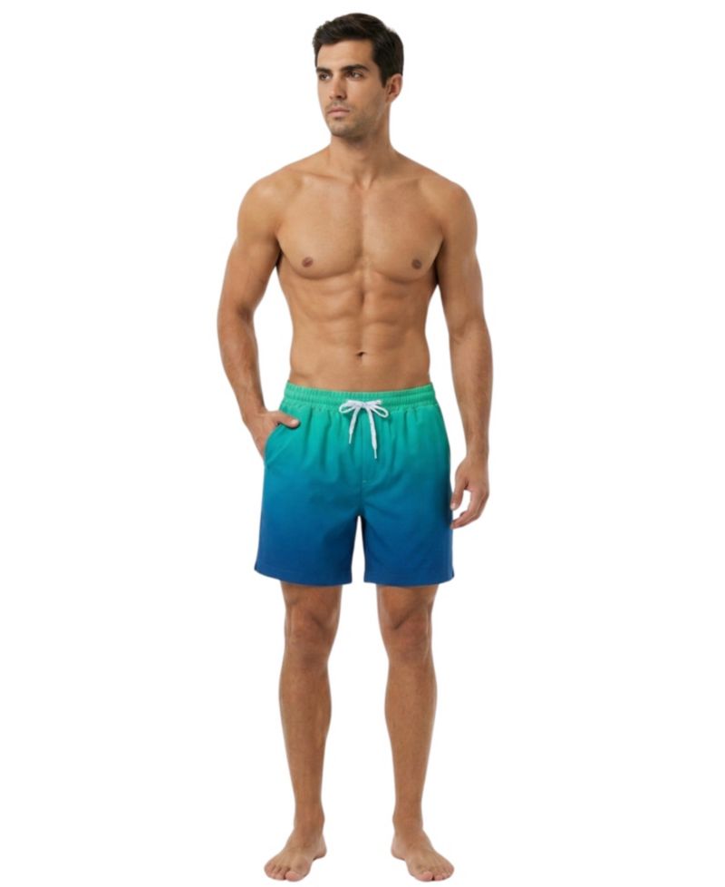 Men's 7" Compression Liner Stretch Swim Trunks UPF 50+