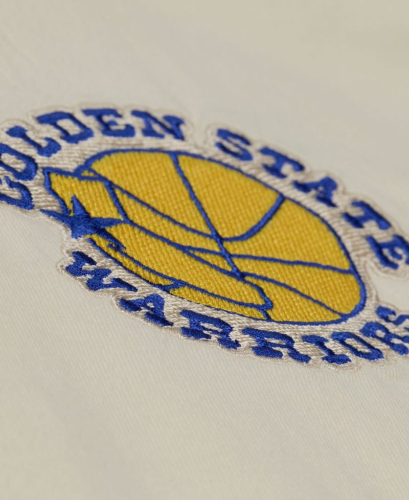 Men's Oatmeal Golden State Warriors Heritage Hues Oversized T-Shirt