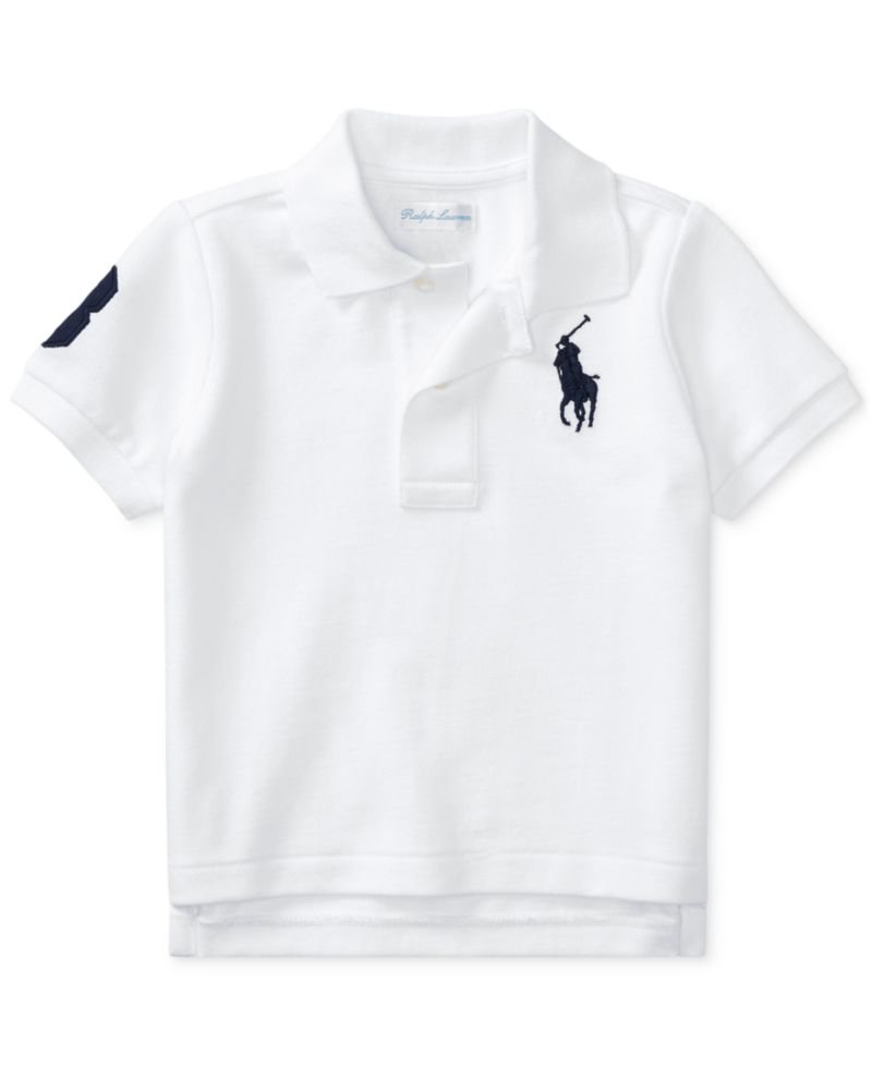 Baby Boys Cotton Mesh Pony Logo Polo Shirt