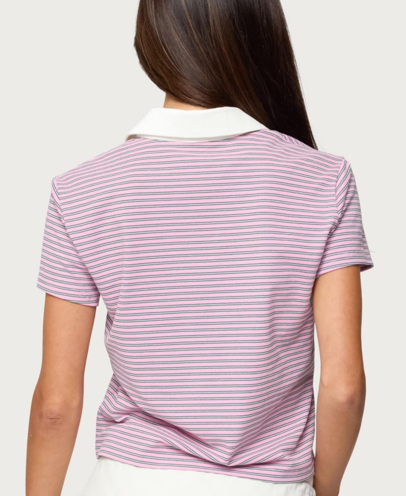 Women's Lennie Striped Polo Top