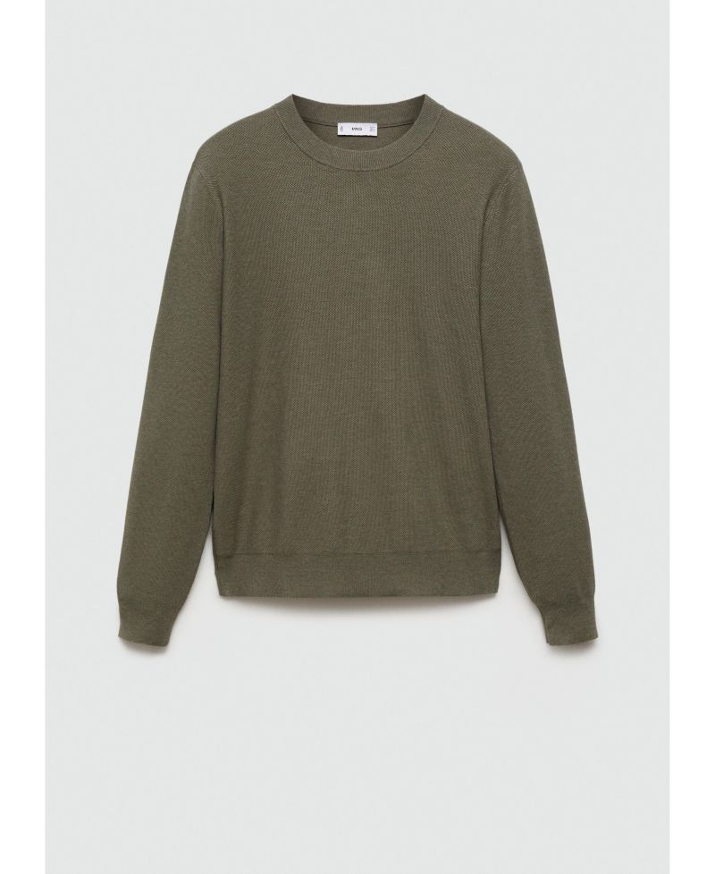 Men's Fine-Knit Cotton Sweater