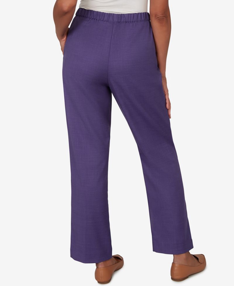 Petite Grand Bazaar Textured Pull-On Pants