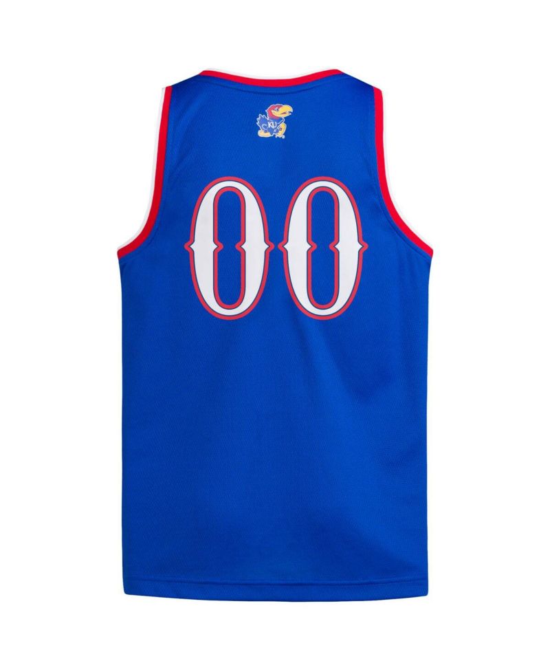 Big Boys and Girls 00 Royal Kansas Jayhawks Swingman Jersey