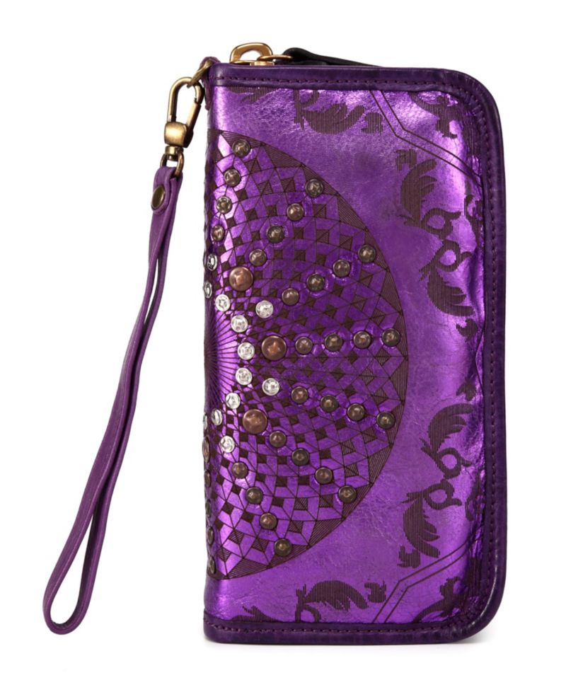 Mola Leather Clutch