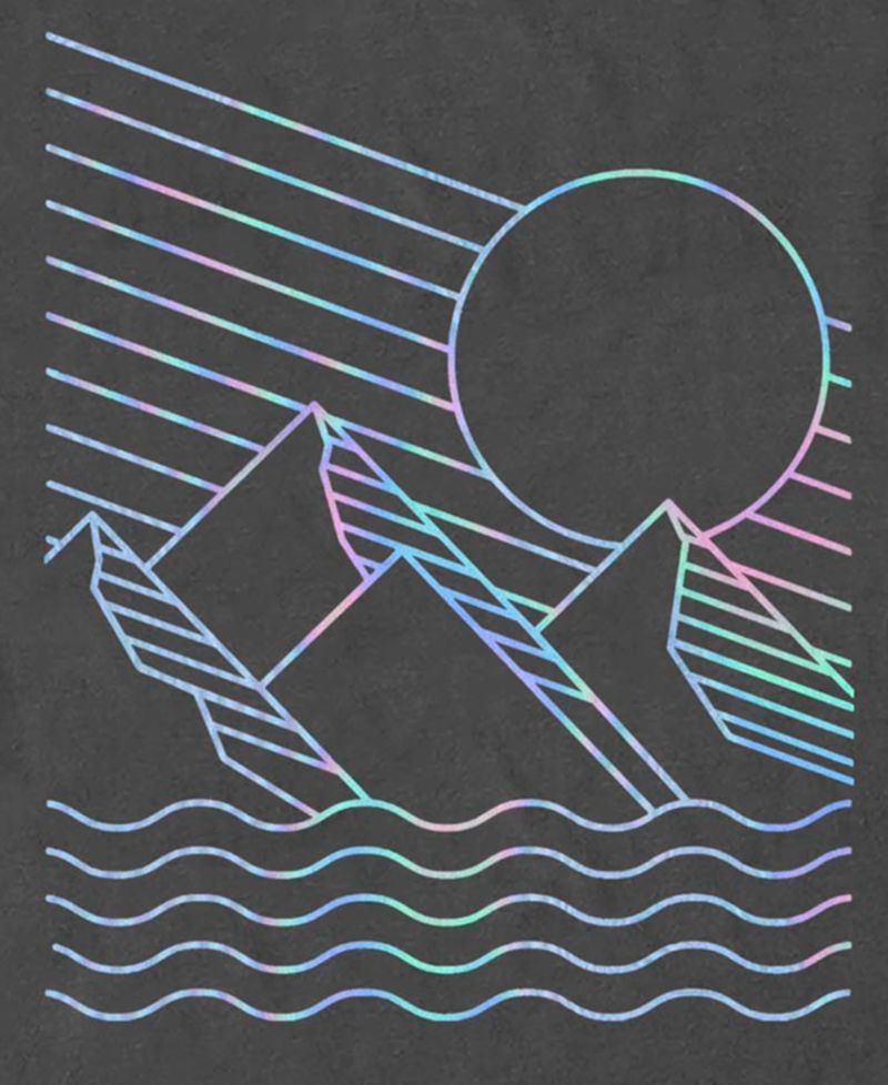 Men's Mountain Holo Graphic Cotton Crewneck T-Shirt