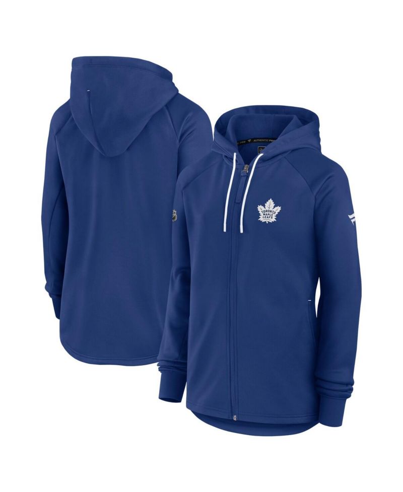 Women's Blue Toronto Maple Leaf's Authentic Pro Rink Fleece Full-Zip Jacket