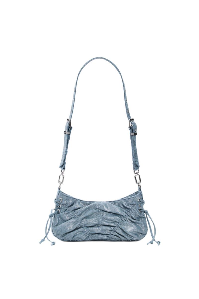Women's Small gathered denim bag
