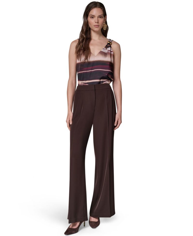 Women's High-Waisted Wide-Leg Pants