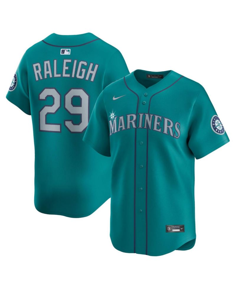 Men's Cal Raleigh Teal Seattle Mariners Alternate Limited Jersey