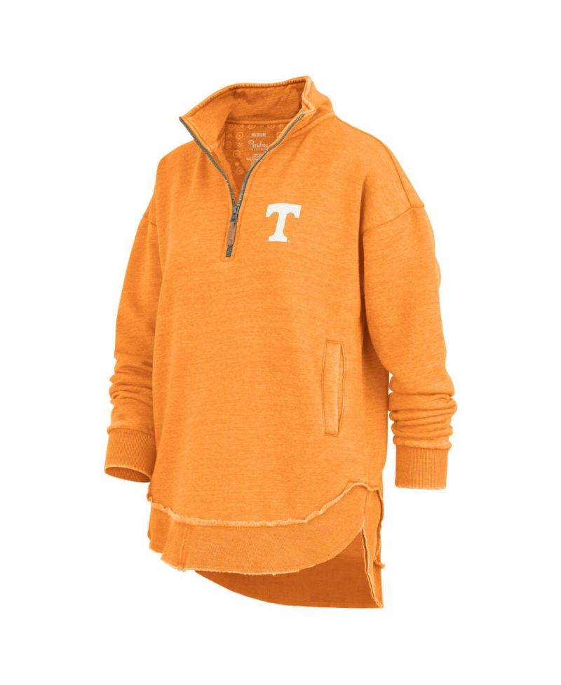 Women's Tennessee Orange Tennessee Volunteers Northfork Sojourn Poncho Quarter-Zip Sweatshirt