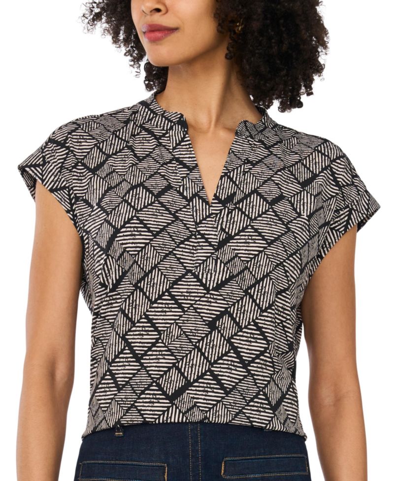 Women's Printed Short-Sleeve Top