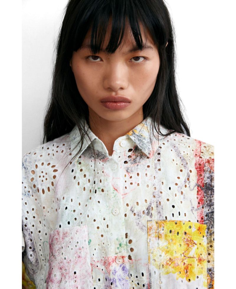 Women's Short-sleeve cotton shirt