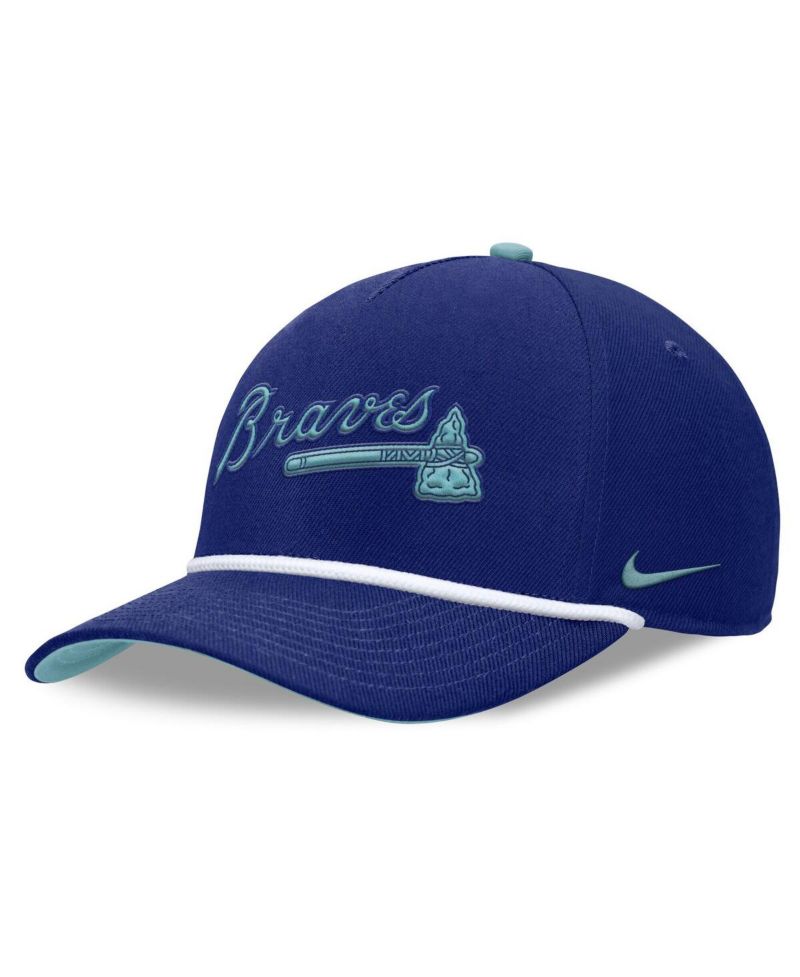 Men's Royal Atlanta Braves Father's Day Rise Adjustable Hat