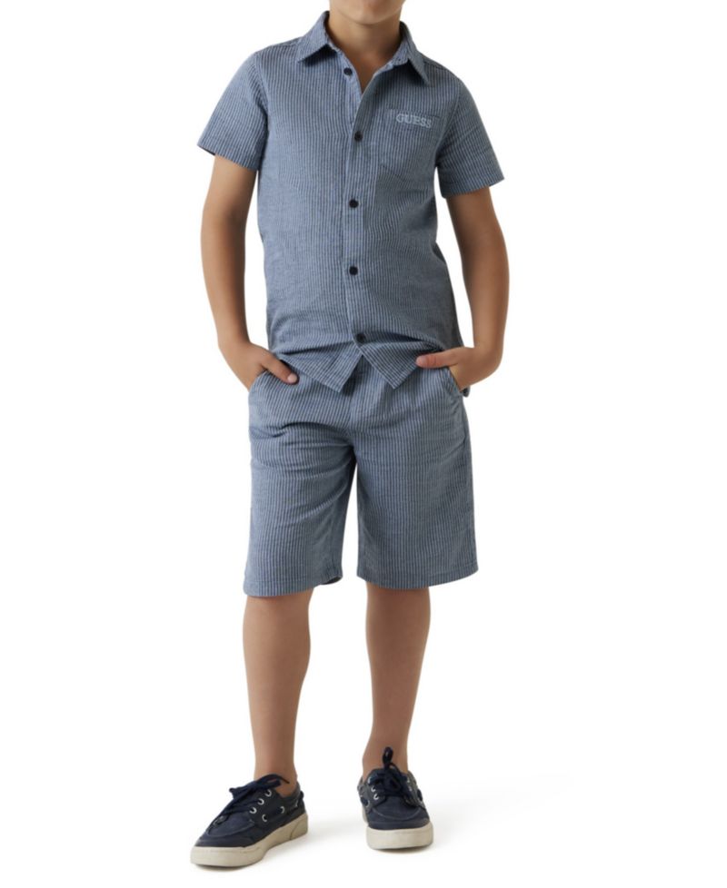 Boys' 8-16 Seersucker Chino Shorts
