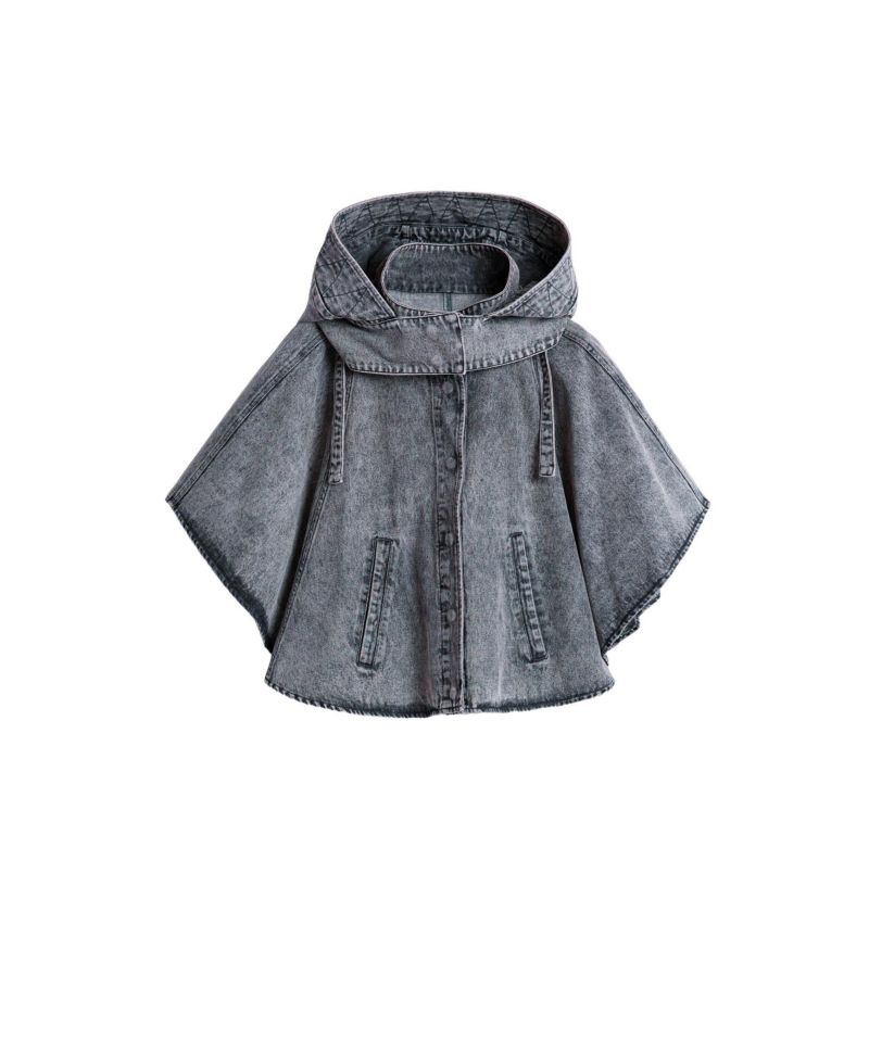 Women's Poncho denim 100% cotton