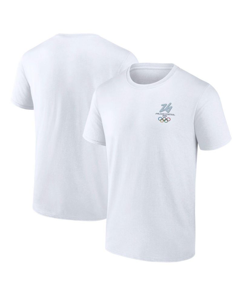 Men's White Milano Cortina 2026 Winter Olympics Essentials T-Shirt