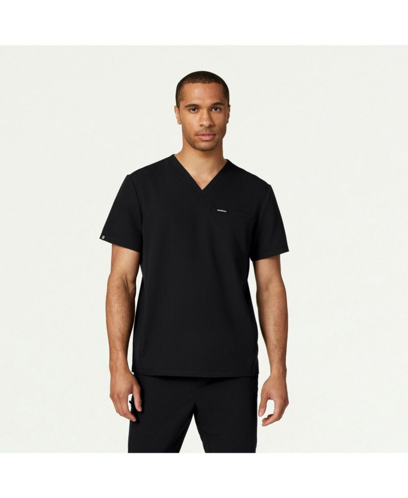 Big & Tall Plus-Size Platt 3-Pocket Classic V-Neck Scrub Top