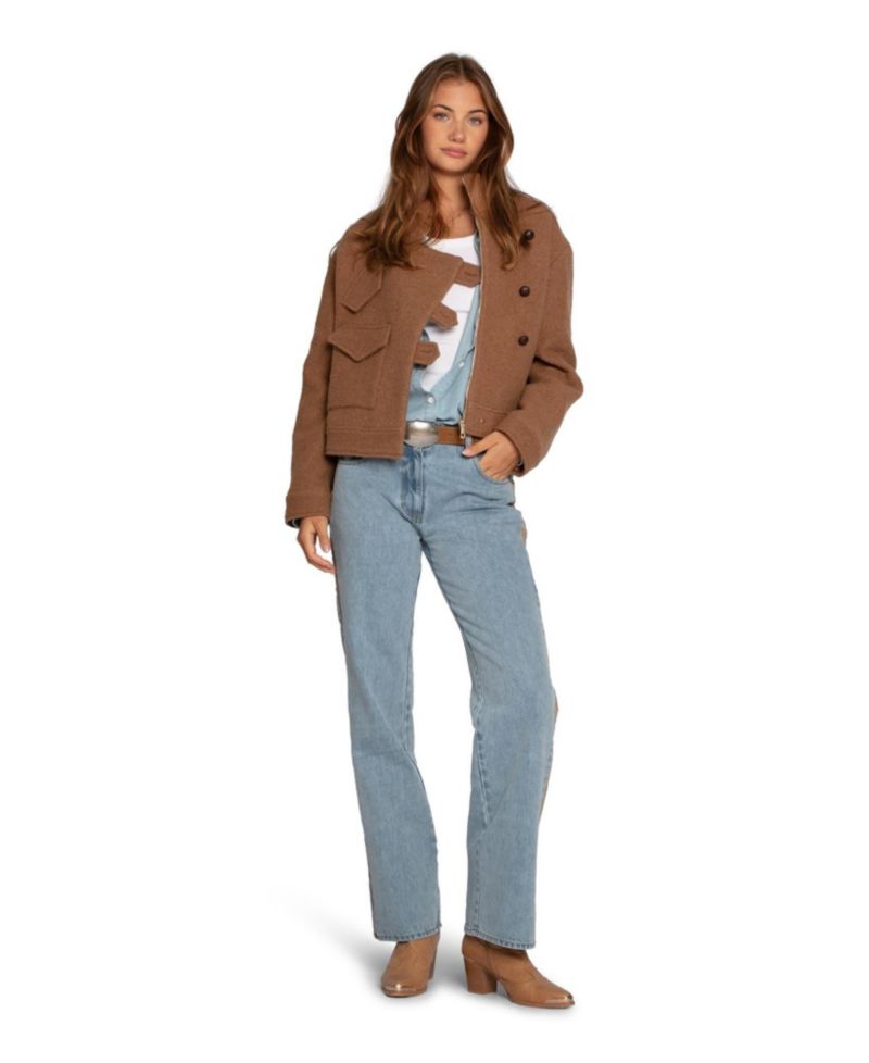 Women's Rebel Mid Rise Side Stripe Denim Jeans