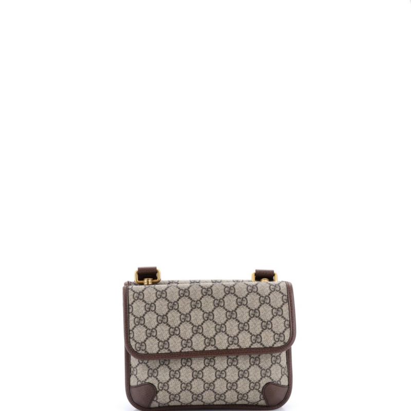Small Neo Vintage Flap Messenger GG Coated Canvas