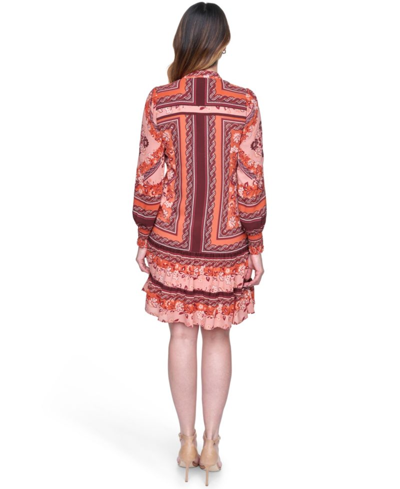 Women's Long-Sleeve Float Short Shirt-Dress