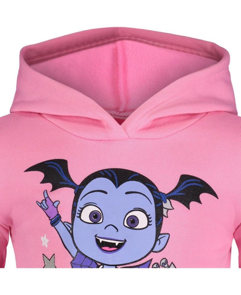 Disney Girls Pullover Fleece Hoodie and Leggings Outfit Set Toddler|Child