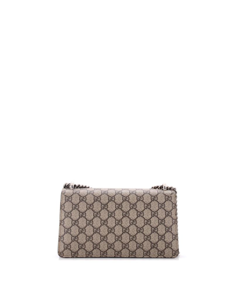 Small Dionysus Bag GG Coated Canvas with Crystal Embellished Metal