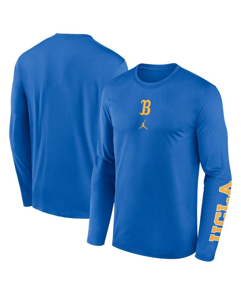 Men's Blue UCLA Bruins Primetime Two-Hit Legend Dri-FIT Long Sleeve T-Shirt