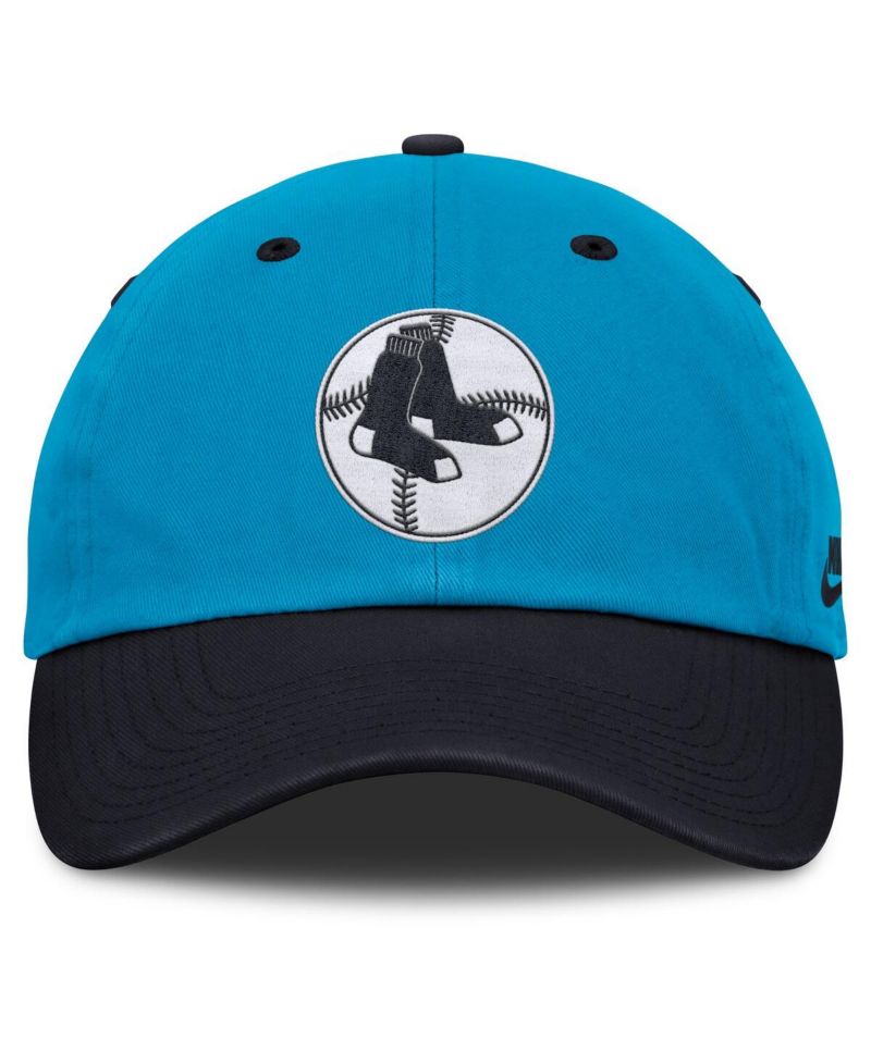 Men's Blue/Navy Boston Red Sox Neon 90s Club Adjustable Hat
