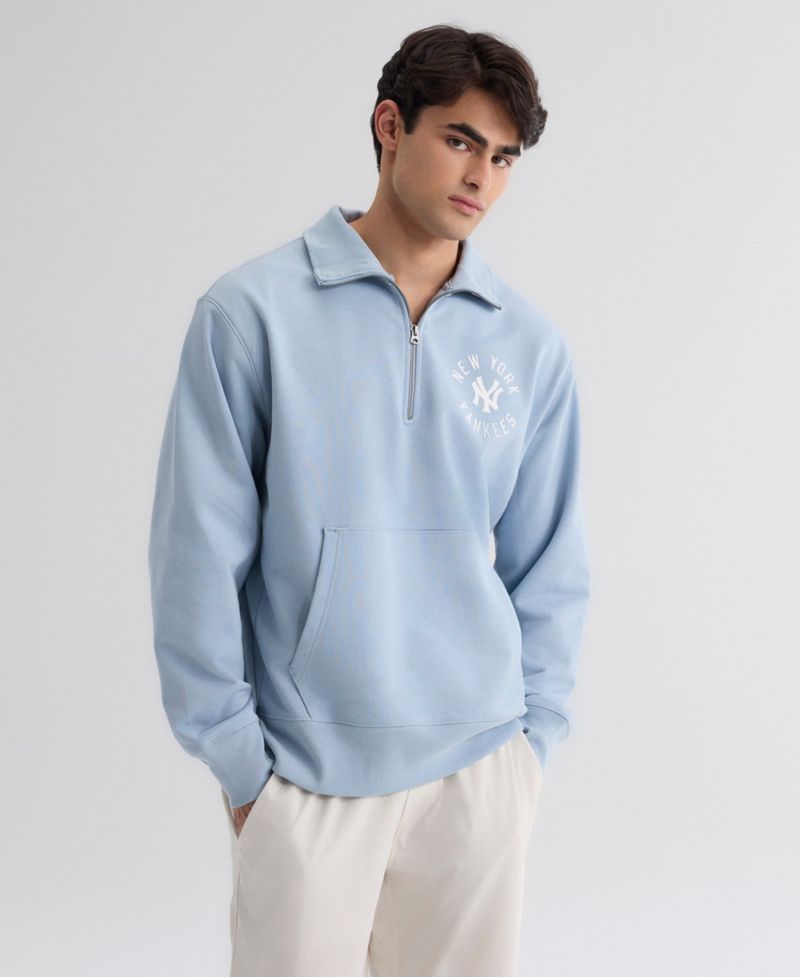 Men's New York Yankees Iconic Quarter-Zip Sweatshirt