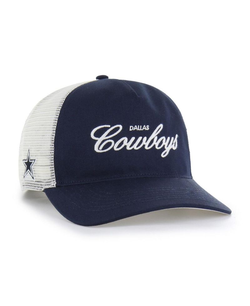 Men's Navy Dallas Cowboys Foundation Trucker Hitch Adjustable Hat