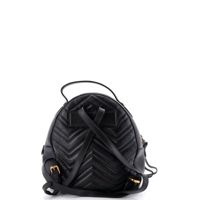 Small GG Marmont Backpack Matelasse Leather
