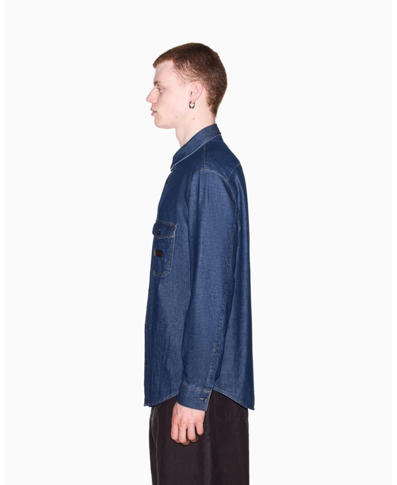 Men's Long Sleeve Cotton Denim Woven Shirt