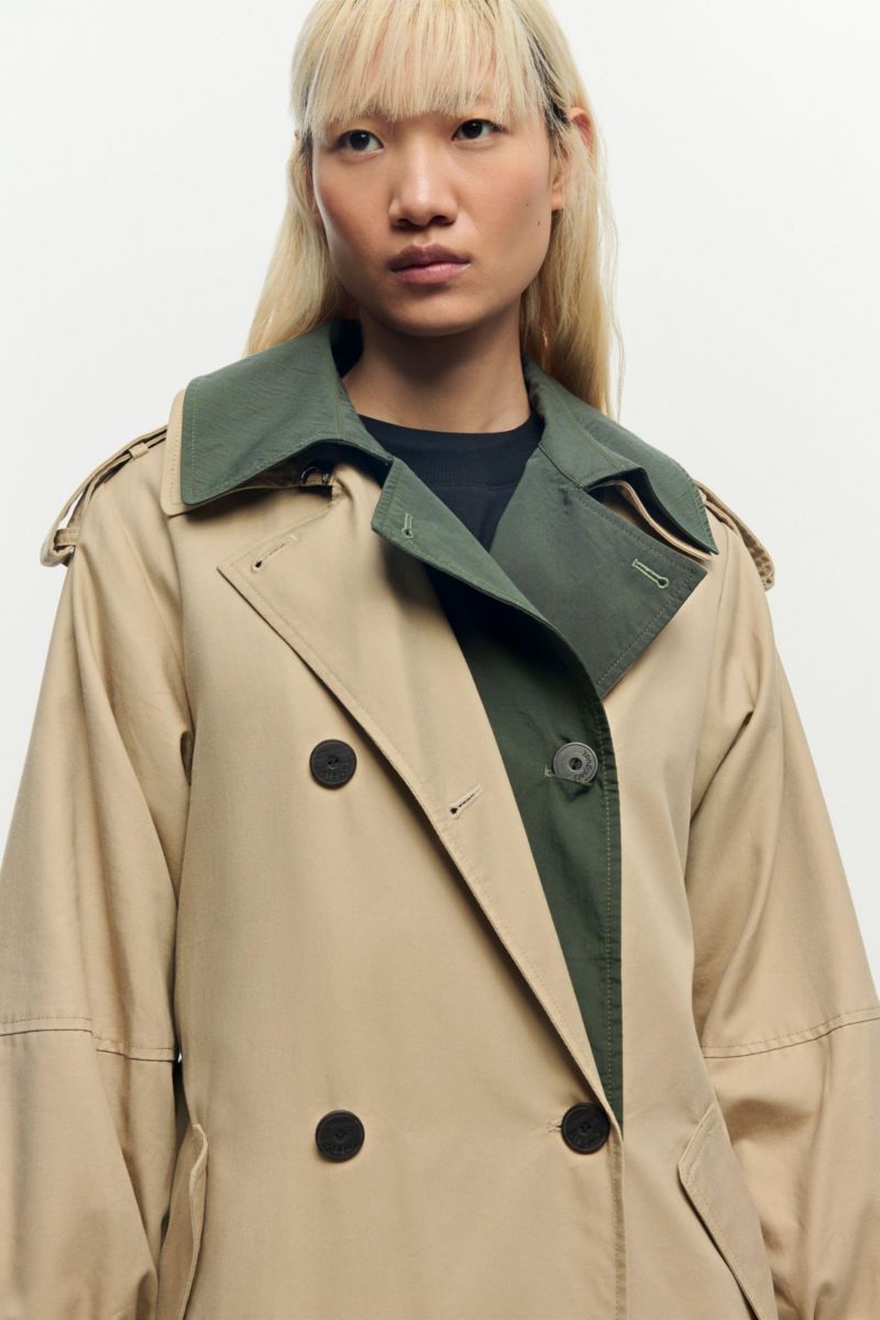Women's Double-lapel trench coat