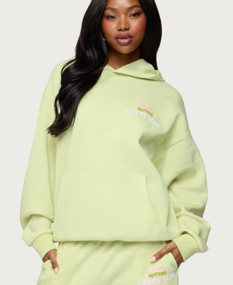 Women's Matcha Lover Oversized Hoodie