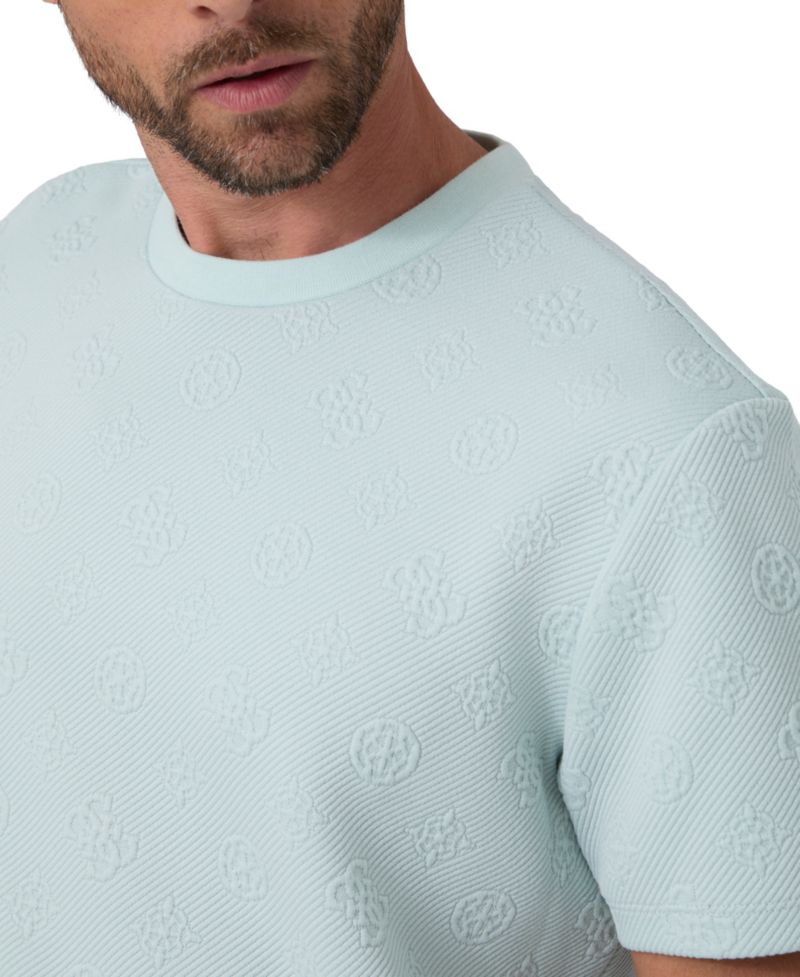 Men's Rover Twill Knit Short-Sleeve Allover Monogram T-Shirt